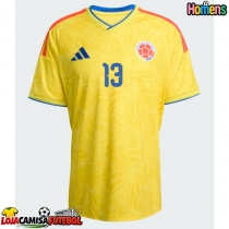 Camisa de Futebol Colômbia Yerry Mina #13 Equipamento Principal Mundo 2026 Manga Curta